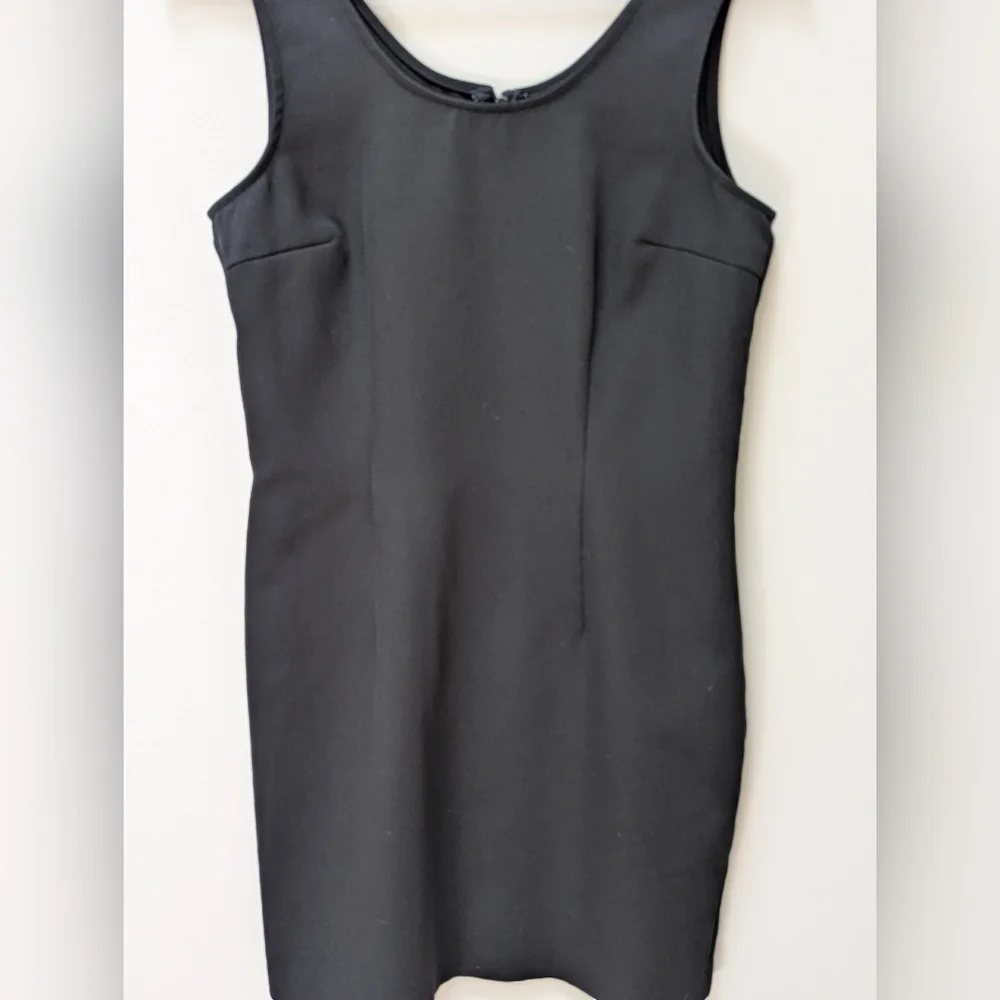 Classic Black Sleeveless Sheath Dress | Wiggle Fit | Way Michelle | Made in USA - Picture 2 of 4